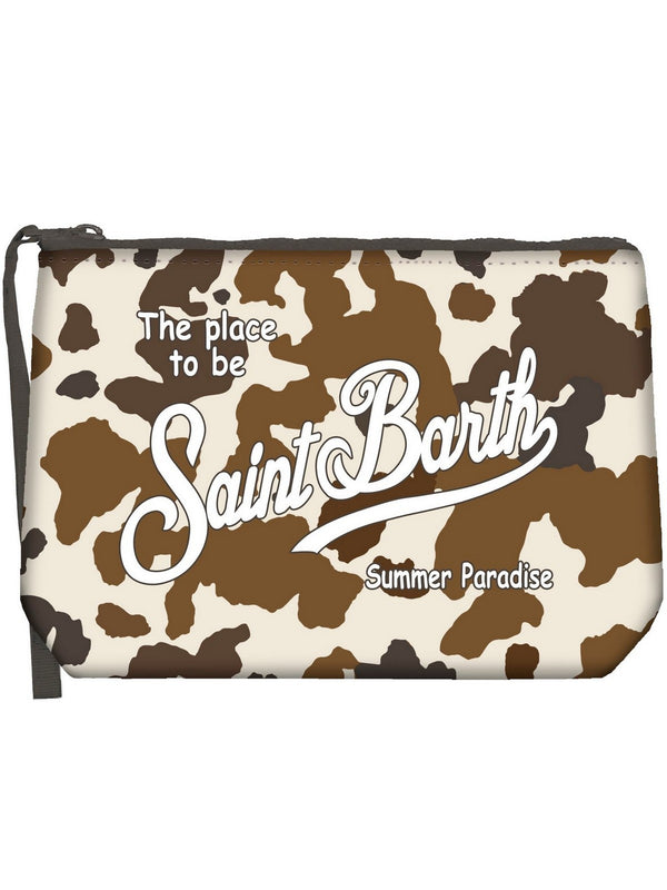 Pochette e Clutch Donna Mc2 Saint Barth - POCHETTE ALINE CON STAMPA cow skin - Marrone