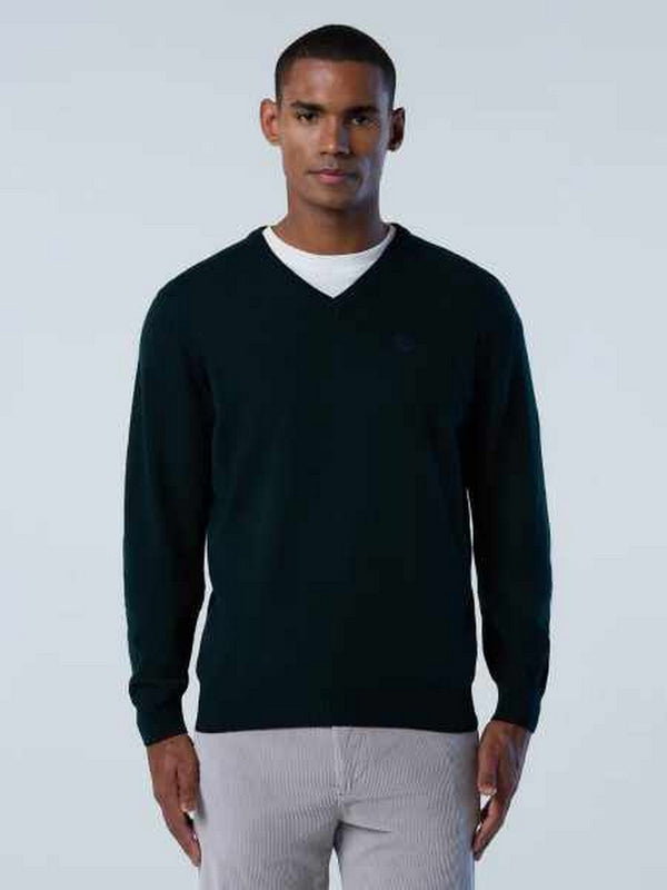 Maglioni Uomo North Sails - Eco cashmere V-neck sweater - Verde