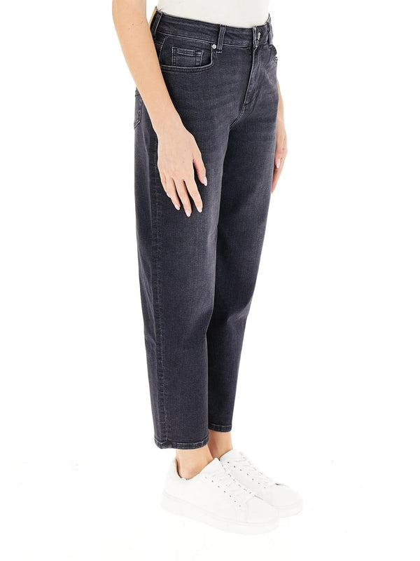 Jeans Donna Liu Jo - Pant. Carrot H.w - Nero