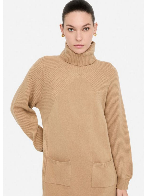 Vestiti casual Donna Liu Jo - Abito in maglia 100% lana - Beige