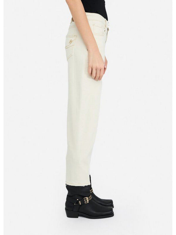 Jeans Donna Liu Jo - Pant. Carrot H.w - Beige