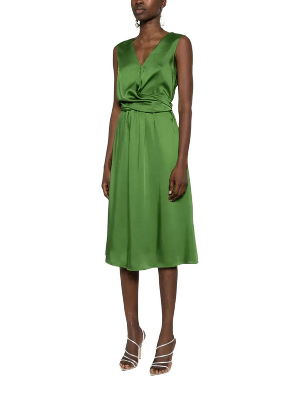 Vestiti da cocktail Donna Liu Jo - Abito midi in raso - Verde