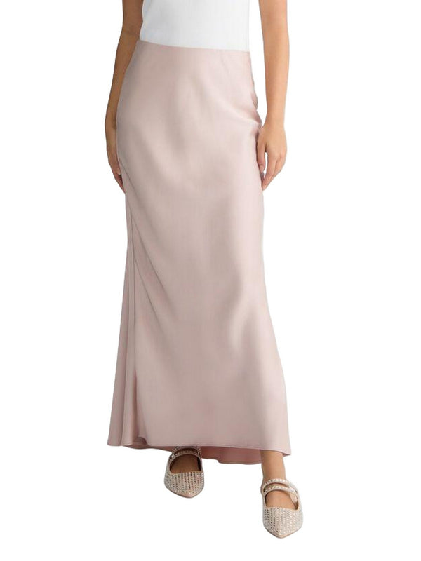 Gonne eleganti Donna Liu Jo - Gonna lunga rosa in raso - Rosa