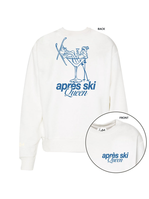 Felpe senza cappuccio Donna Mc2 Saint Barth - Felpa Apres Ski Martini 10 - Bianco