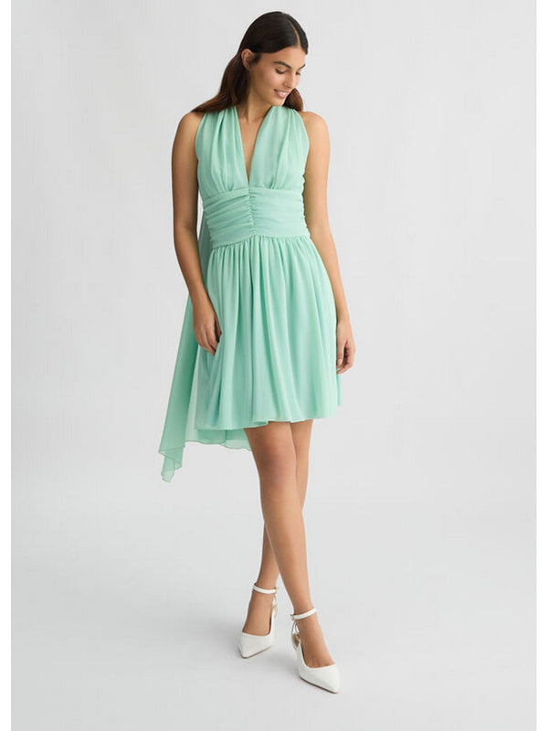 Vestiti da cocktail Donna Liu Jo - Abito corto con drappeggio - Verde