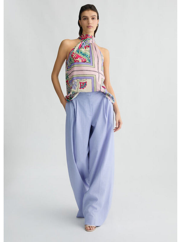Canotte e top Donna Liu Jo - Top in raso stampato - Multicolore