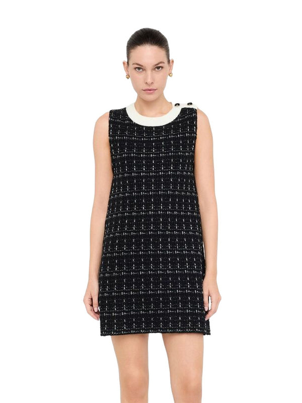 Vestiti casual Donna Liu Jo - Abito corto in misto lana - Nero