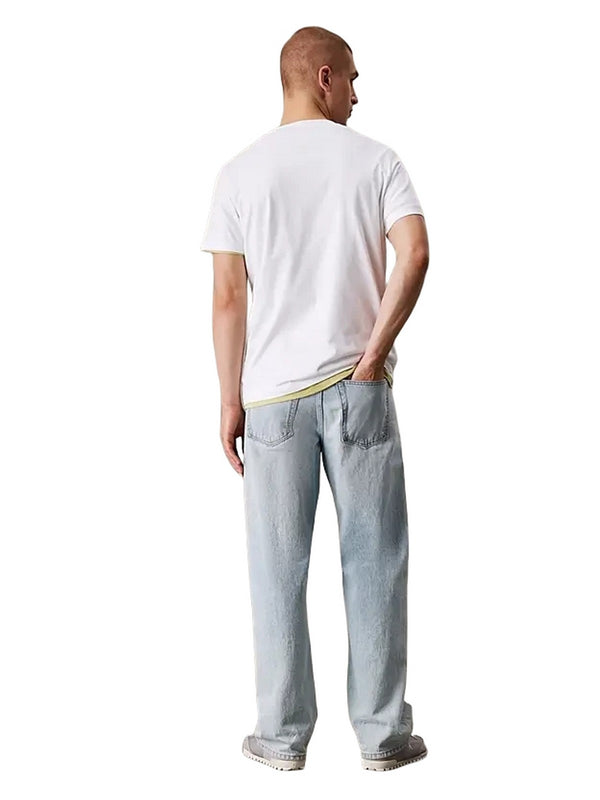 T-shirt Uomo Calvin Klein - T-shirt con monogramma - Bianco