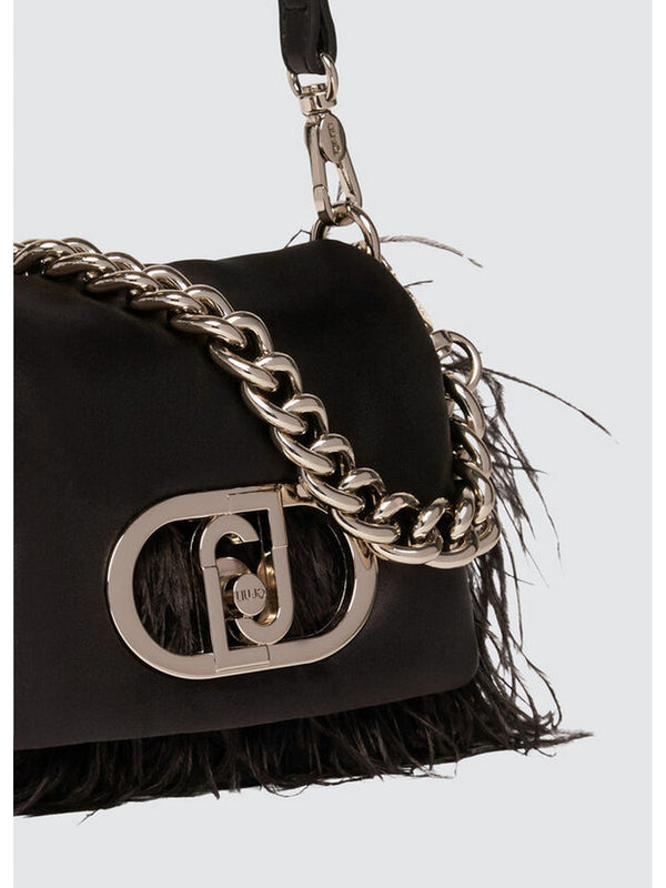 Borse a tracolla Donna Liu Jo - Borsa piccola LaPuffy con piume - Nero
