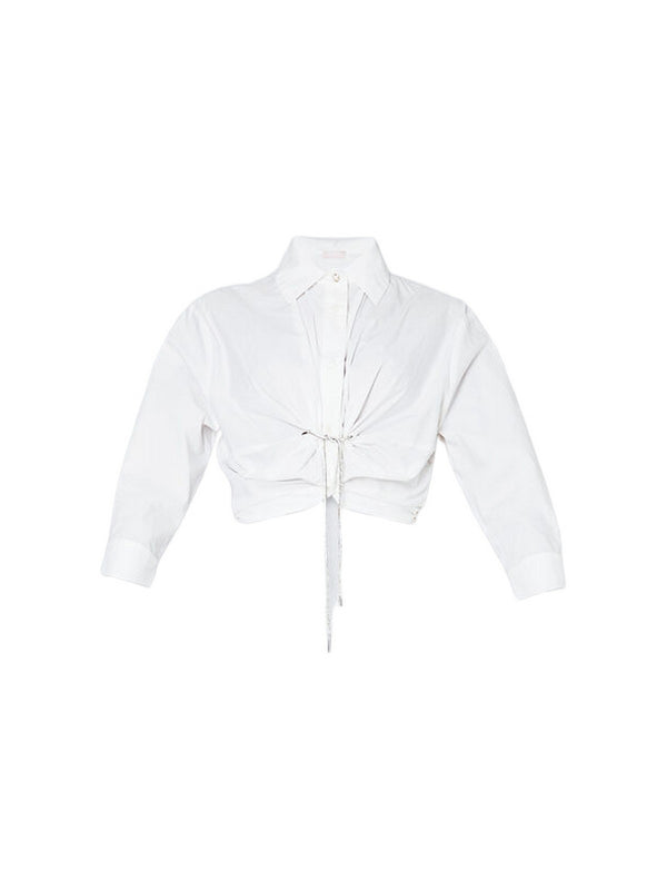 Camicie Donna Liu Jo - Camicia con nodo - Bianco