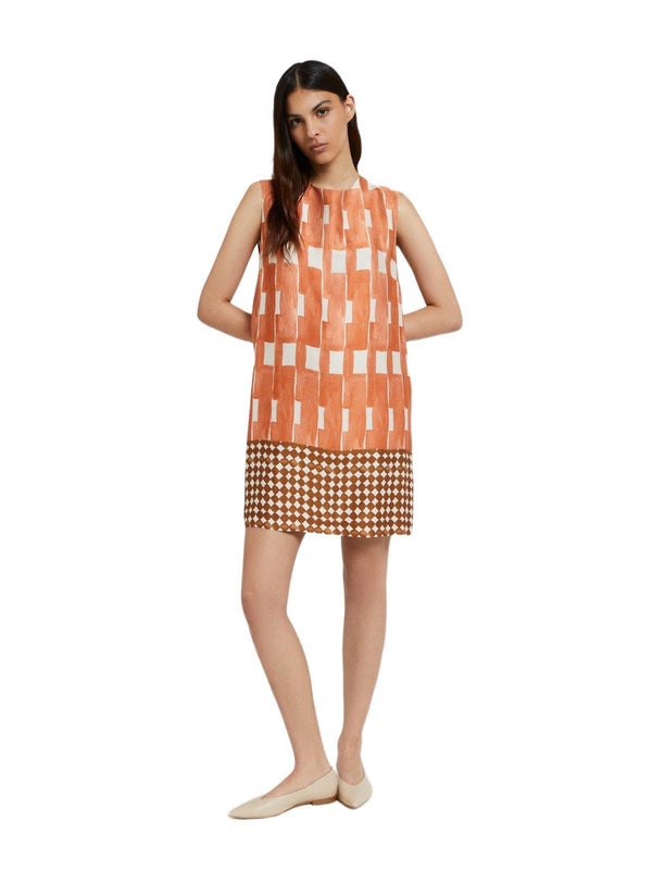 Vestiti casual Donna ottod'Ame - Abito corto in viscosa - Arancione