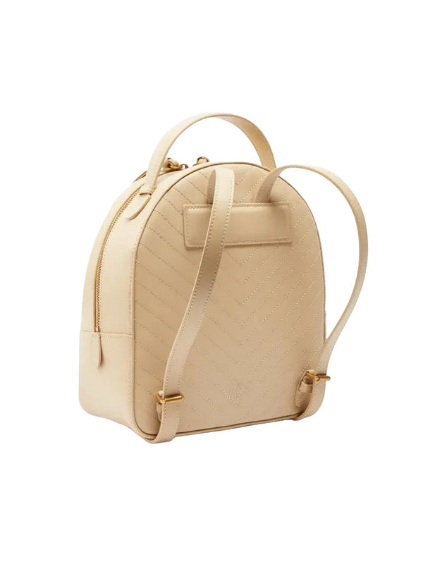 Borse a zainetto Donna Pinko - Zaino Love Backpack - Beige