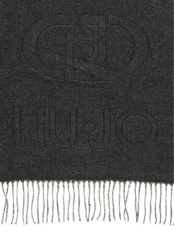 Stole Donna Liu Jo - Stola Oval Monogram - Nero
