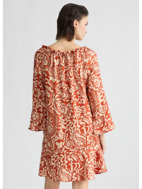 Vestiti casual Donna Liu Jo - Abito in twill stampato - Marrone