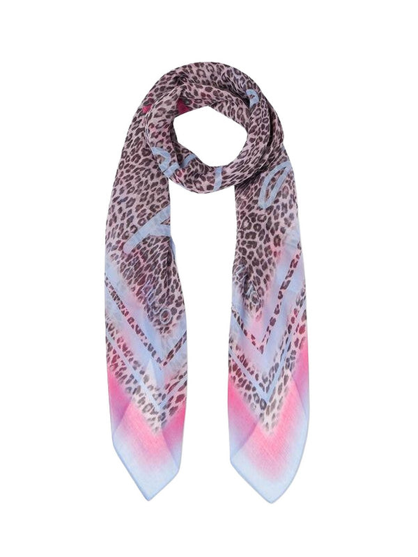Foulard Donna Liu Jo - Foulard con stampa animalier - Rosa