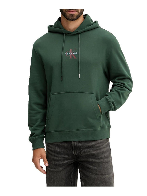 Felpe con cappuccio Uomo Calvin Klein - Felpa Con Cappuccio - Verde