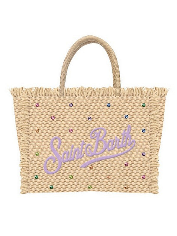 Borse a mano Donna Mc2 Saint Barth - Borsa Colette Straw Strass Multi 24 - Beige
