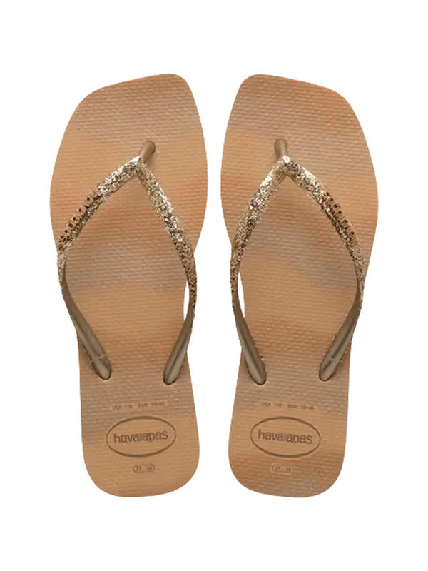 Infradito Donna Havaianas - Havaianas Square Glitter - Oro