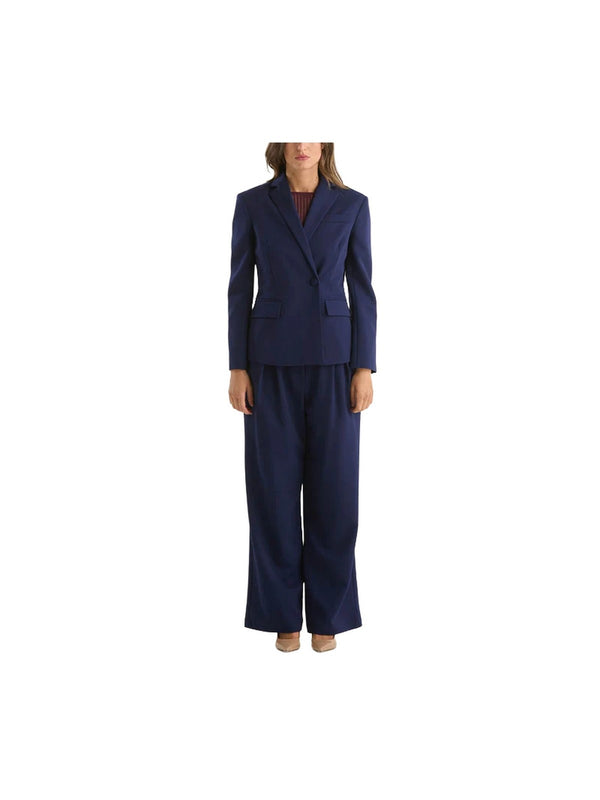 Giacche Donna Patrizia Pepe - Blazer asimmetrica in gabardina - Blu