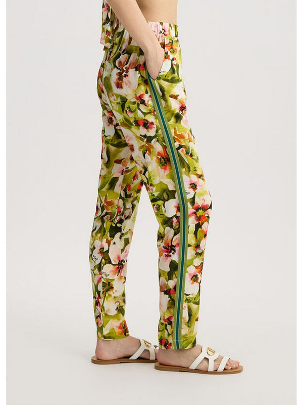 Pantaloni Donna Liu Jo - Pantaloni con stampa floreale - Multicolore