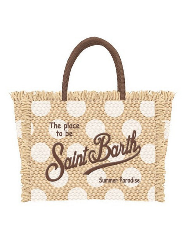 Borse a mano Donna Mc2 Saint Barth - Borsa Colette Pois 10 Emb In Paglia - Beige