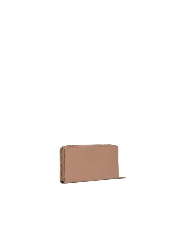 Portafogli Donna Pinko - Portafoglio zip-around in pelle - Marrone