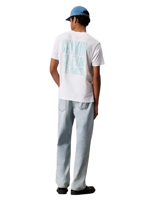 T-shirt Uomo Calvin Klein - T-shirt con logo sul retro - Bianco