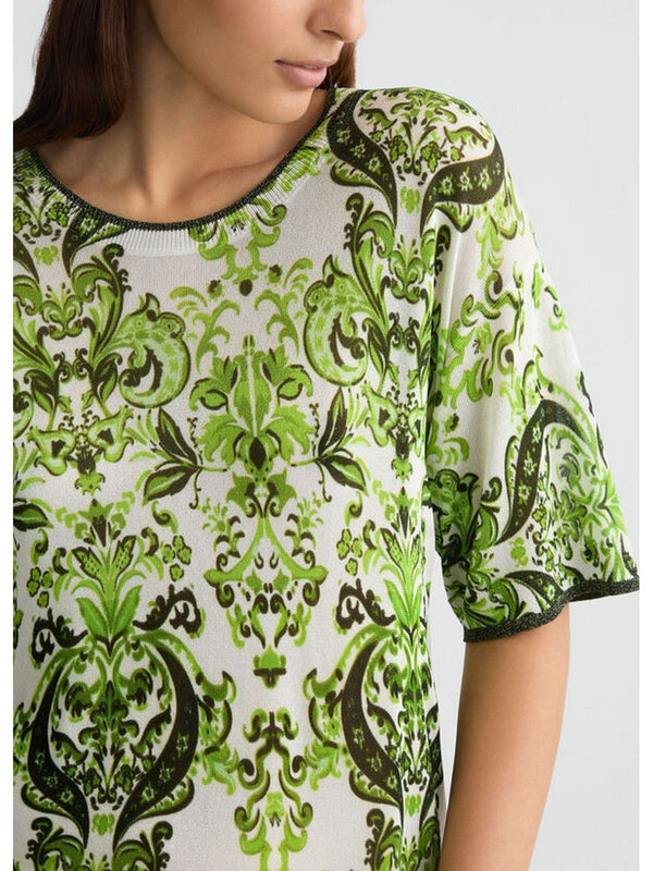T-shirt Donna Liu Jo - T-shirt in maglia stampata - Verde