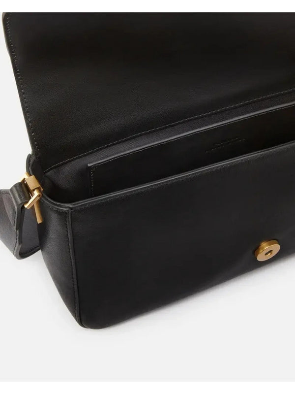 Borse a tracolla Donna Pinko - Borsa a spalla media Love Bag Slouchy in pelle - Nero