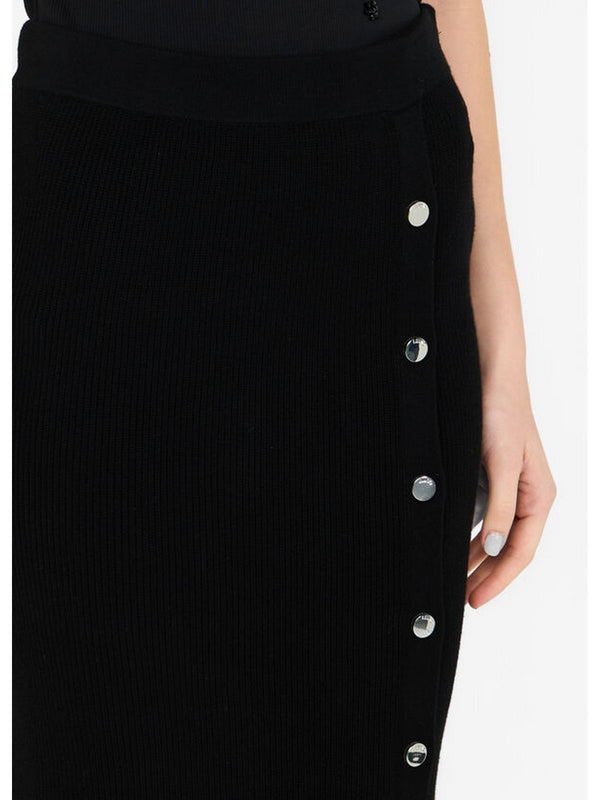 Gonne casual Donna Liu Jo - Gonna lunga in maglia - Nero