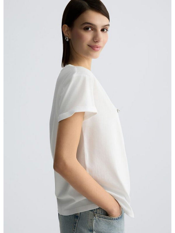 T-shirt Donna Liu Jo - T-shirt con logo - Bianco